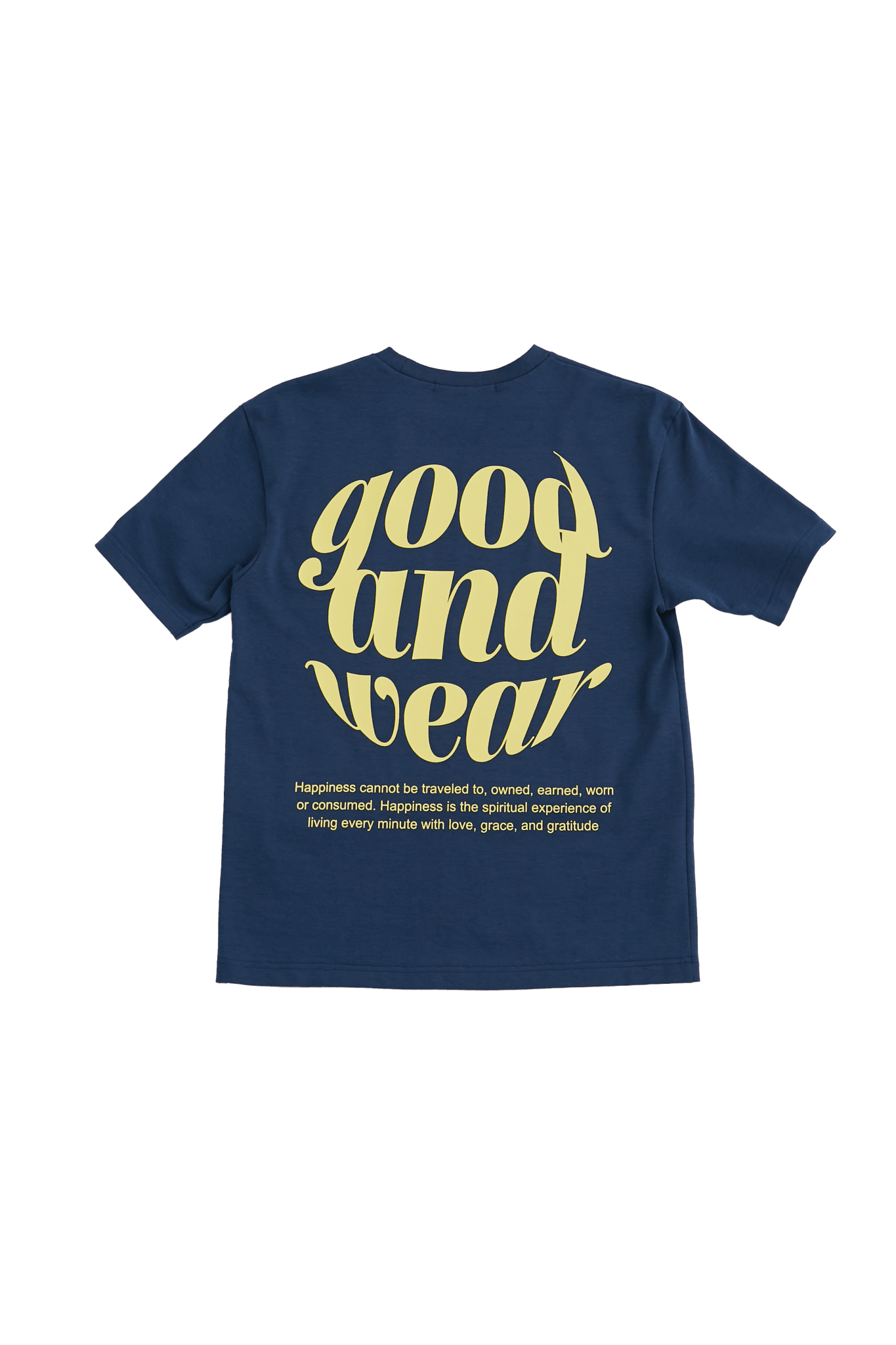 back logo letter tee - good and wear