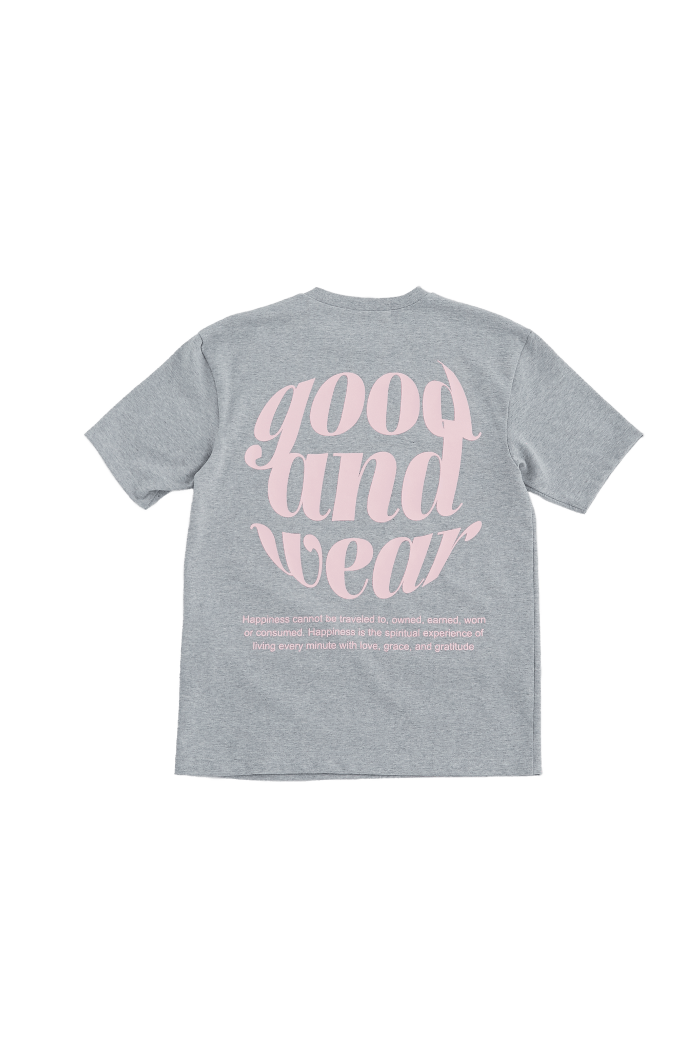 back logo letter tee - good and wear